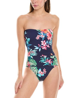 Цельнокроеное женское платье-бандо Tommy Bahama Island Cays Flora