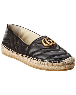 

Женские кожаные эспадрильи Gucci Gg 39,5, Na, NA