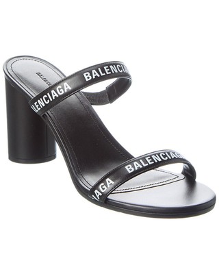 Balenciaga Круглые кожаные женские сандалии