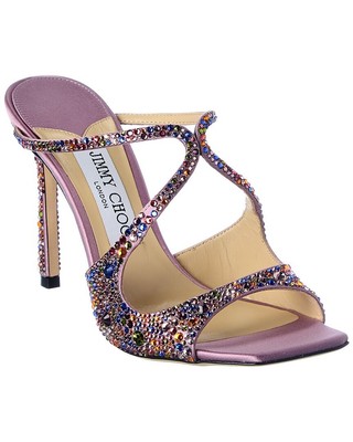 

Jimmy Choo Anise 95 Женские блестящие сандалии, Розовый, NA