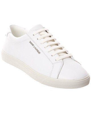 

Женские кожаные кроссовки Saint Laurent Andy белые, Белый, NA
