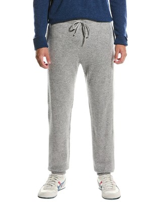 Qi Cashmere Кашемировый джоггер на завязках мужской серый L