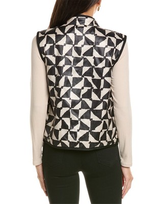 Pre-owned Max Mara Lily Vest Women's In White