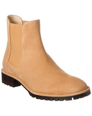 

Замшевые женские ботинки Stuart Weitzman Laine, Бежевый, NA