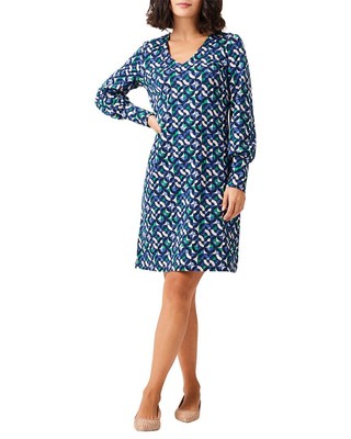 Круизное платье Nic+Zoe Geo Waves Женское Xs