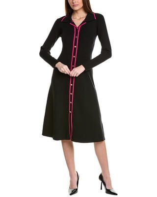 Elie Tahari The Nadia Button Front Sweaterdress Womens