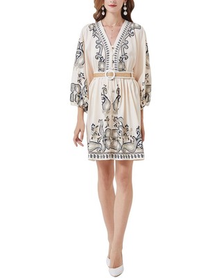 

Женское мини-платье Nisha Outi, Apricot - print