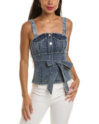 

Джинсовый корсетный топ Gracia женский, D/denim