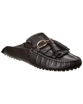 Женские туфли Tods Gommino из кожи мула с кисточками