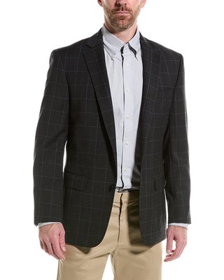 Классический шерстяной блейзер Brooks Brothers мужской серый 40Reg