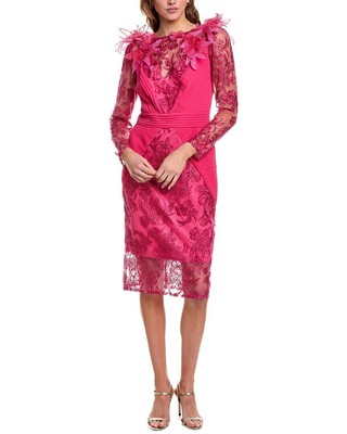 Tadashi Shoji Lace Midi Dress Womens