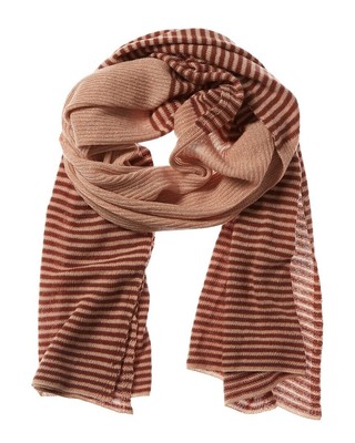 

Женский кашемировый шарф в полоску Portolano, Rose coral/colorado/m