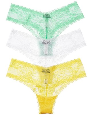 

Женские стринги Cosabella 3Pk Trenta, Green;white;yellow, NA