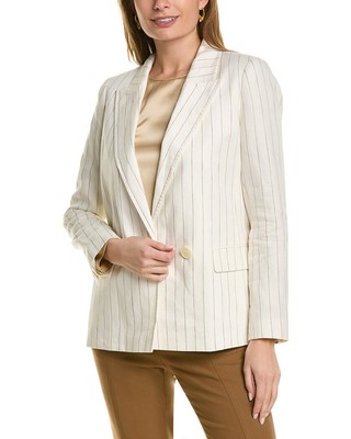 

Женская льняная куртка Lafayette 148 New York Penn, Белый