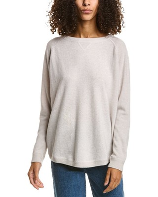 

Женский кашемировый свитер с круглым подолом Forte Cashmere, Бежевый