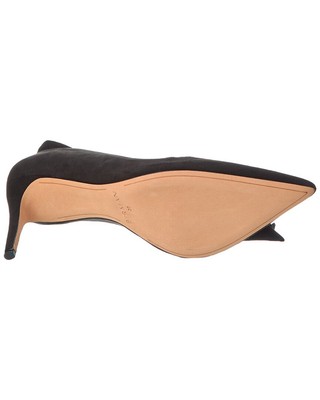 Pre-owned Alexandre Birman Clarita 85 Suede Pump Women's In Black
