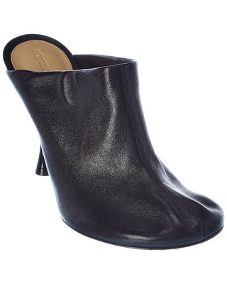 

Женские кожаные мюли Bottega Veneta Dot Sock, черные 36,5, Черный, NA