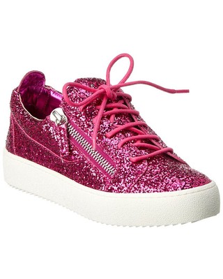 

Giuseppe Zanotti Женские блестящие кроссовки May London, Розовый, NA
