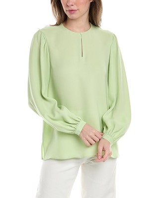 Lafayette 148 New York Layton Silk Blouse Womens