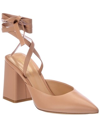 

Gianvito Rossi Dauphine 85 Женские кожаные туфли на платформе, розовые, Розовый, NA