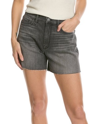 Короткие женские джинсы Hudson Jeans Kass Leeza с высокой посадкой, черные 24