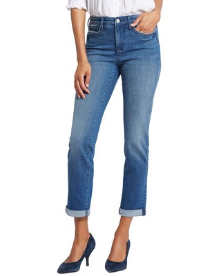 Женские укороченные джинсы Nydj Sheri Blue Island на щиколотке