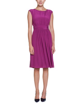 

Boden Selina Rich Пурпурное женское платье со сборками, 12 дюймов, Rich magenta