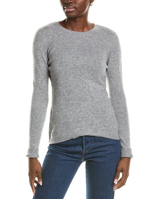 Forte Cashmere Crewneck Cashmere Sweater Womens Grey Xs