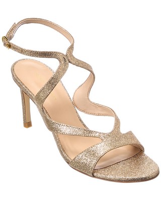 

Женские блестящие сандалии Stuart Weitzman Mariposa 80, Золотой, NA
