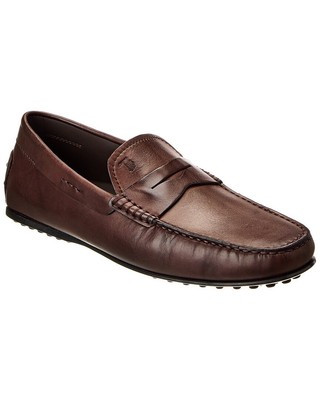 Tod S City Gommino Кожаный водитель мужской коричневый 9