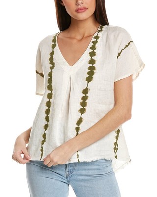 

Женский льняной топ Xcvi Bawd, Зеленый