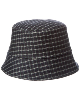 Lanvin Logo Wool Hat Womens Blue