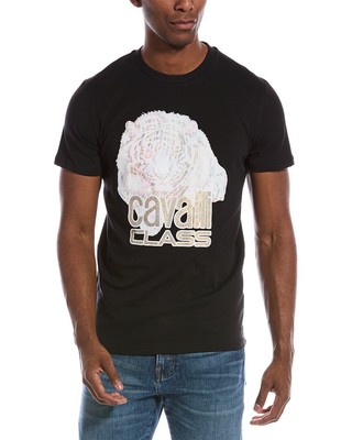 

Мужская футболка с рисунком Cavalli Class, Черный, NA