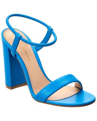 

Gianvito Rossi Nadia 100 Женские кожаные сандалии, Синий, NA