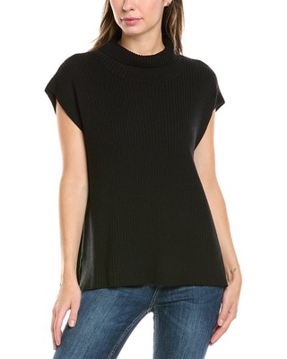 Шерстяной свитер с высоким воротом Eileen Fisher, женский черный Xl