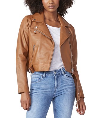 

Женская кожаная куртка Paige Denim Ryanne, Toffee, NA