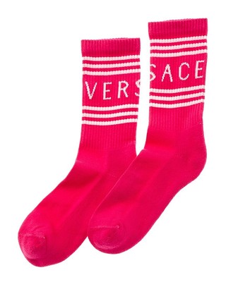 

Versace Женские вязанные носки интарсия, Розовый, NA
