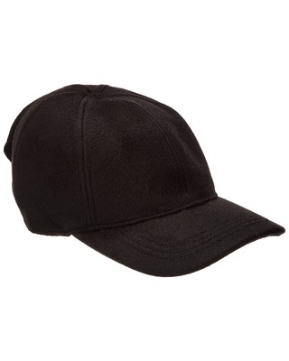 Бейсболка с изогнутым козырьком Toteme из смеси шерсти и кашемира Женская черная Os