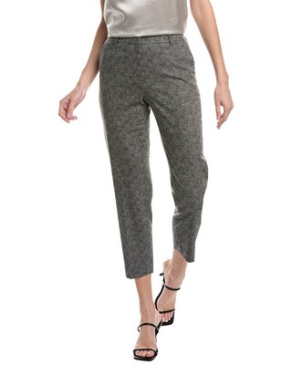 

Женские брюки из смесовой шерсти Lafayette 148 New York Clinton до щиколотки, Черный, NA