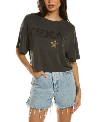 

Укороченная женская футболка Vintage Havana Texas, Черный