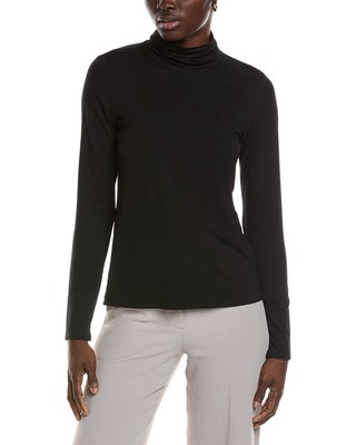 Женский топ с круглым вырезом от Eileen Fisher, черный, Xl