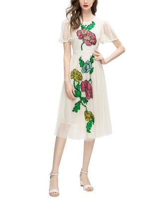 

Платье Burryco Женское, Beige - floral print