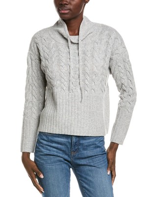 Шерстяной свитер Alashan Cashmere Horsesshoe женский серый L