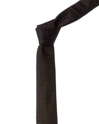 Мужской шелковый галстук Givenchy Black Micro Design Black Os