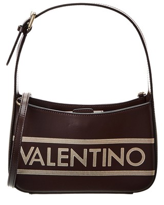 Valentino By Mario Valentino Кай Лаворо Кожаное женское кроссбоди коричневого цвета