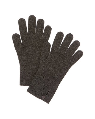 Кашемировые перчатки Brodie Cashmere с манжетами на пуговицах Женские серые