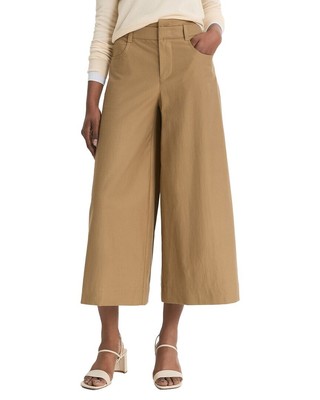 Vince Double Waistband Wool-Blend Culotte Womens