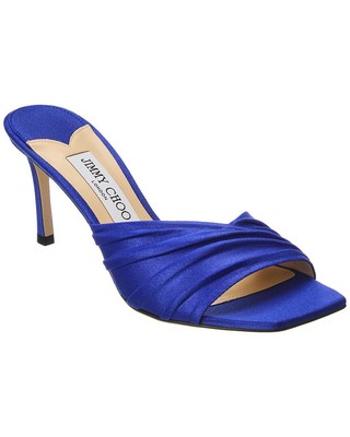

Женские трикотажные мюли Jimmy Choo Basil 75, Синий, NA