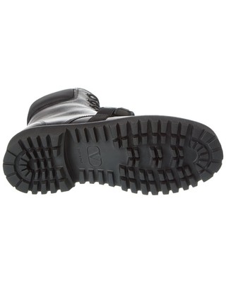 Pre-owned Valentino Garavani Valentino Leather Boot Men's Black 40