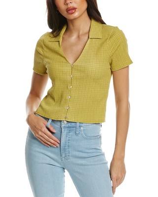 

Женская мятая рубашка Madewell Jandra, Зеленый